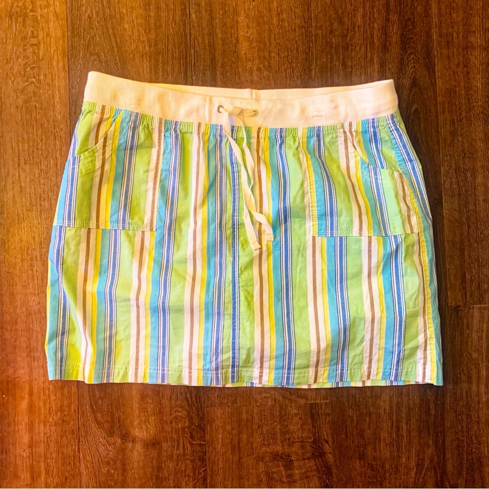 Vibrant Y2K Striped Skort with Pockets | Fresh | Size 14